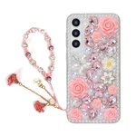 For Galaxy S24 Plus Bling Case With Strap, Luxury Glitter Rhinestone Diamond .... Fixed Price $20.72.