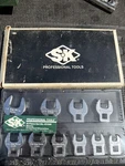 Rare Sk Tools Usa Metric Crowfoot Wrench Set 10PC 4520M 10-19MM Nos. Fixed Price $219.00.
