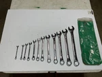 S-k Tools Alloy Piece Sae Combination Wrench Set 1/4"-15/16" No. 1712 Usa. Fixed Price $130.00.