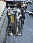 Sears Craftsman Usa Nos 20PC Hex Key Set Sae Long And Short Arm 46696 Broken Pkg. Fixed Price $30.00.