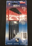 Eklind 10207 Hex-l Key Allen Wrench 7PC Set Sae Inch Sizes 5/64-1/4 Long. Fixed Price $7.99.