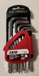 Teq 13PC Hex Key Set, Tampered Chrome Vanadium Steel, Ball End. Fixed Price $14.99.