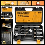 Elead 8-PIECE Magnetic Swivel Spark Plug Socket Set With Ratchet Handle. Fixed Price $62.99.
