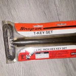 Snap-on 8 Pc Hex Key Set GAW-1900A Long Arm Hardened Alloy Steel In Sae. Fixed Price $30.00.