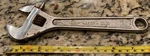 P&c 8" Click-stop Adjustable Crescent Steel Wrench 1708-L Vintage Made Usa. Fixed Price $7.95.