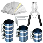 Piston Ring Compressor Tool W/ Pliers Hex Key Stainless Steel Feeler Gauge 8PC. Fixed Price $41.57.