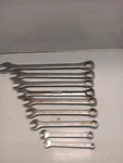 Vintage Stanley Wrench Set 9 Piece Forged Alloy Sae 1/4-7/8,OPEN /boxed End. Fixed Price $32.00.