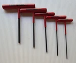 Craftsman T-handle Hex Key Set Sae 5PC Long Arm Steel Red 1/4 3/32 In. Fixed Price $18.00.