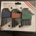 Sontax 21 Piece L-hex Key Set Includes Sae Torx & Metric #244-6945. Fixed Price $6.95.