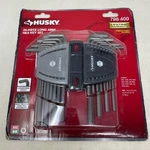Husky 26-PC Long Arm Hex Key Set Sae/metric, Black/gray. Fixed Price $10.77.