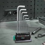 Wera 950/9 Hex-plus Chrome-plated L-key Set, Metric Sizes. Fixed Price $43.35.