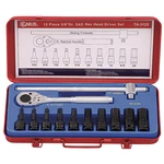 Genius Tools Piece 3/8" Dr. Sae Hex Impact Bit Socket Set (cr-mo) TH-312S. Fixed Price $101.64.