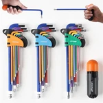 Lichamp 27-PIECE Rainbow Allen Key Set, Torx Sae Metric Colored. Fixed Price $54.99.