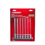 Husky 3/8 In. Drive Sae Long Ball Hex Bit Socket Set (7-PIECE). Fixed Price $19.95.