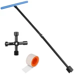 Water Meter Key 28 Inch Shut Off Tool 4-WAY Multifunctional And Seal Ta.... Fixed Price $27.09.