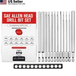 Baker And Bolt 12-PIECE 6" Long Hex Head Allen Wrench Drill Bit Set Onesize. Fixed Price $35.01.