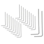 Luomorgo 20 Pcs 2MM/3/32 Inch Allen Wrench, Shaped Hex Key 2MM, Silver. Fixed Price $6.15.