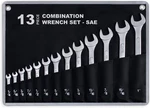 13-PIECE Complete Sae Combination Wrench Set, White. Fixed Price $42.99.