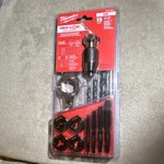 Milwaukee Hex-lok Sae 15-PIECE Tap & Die Set Metal Red/black/silver 49-22-5602. Fixed Price $112.50.