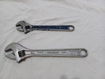 Vintage Crescent Tool Co 12" + 10" Blue Adjustable Wrenches Crestoloy Steel Usa. Fixed Price $10.75.