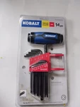 Kobalt 14 Pc Sae Hex Key Wrench Bit Set KHK03 Tool Kit Home Mechanic. Fixed Price $28.00.