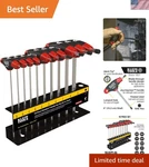 10-PIECE T-handle Hex Key Set With 6-INCH Blades Professional Quality Tools. Fixed Price $129.99.