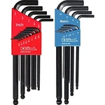 Eklind 13222 Ball-hex L-key Allen Wrench Combo- Inch / Mm (2 Sets 22PC),. Fixed Price $36.60.