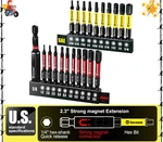Facoow Hex Bit Set, S2 Alloy Steel Allen Wrench Drill With Magnetic Tips. Fixed Price $17.90.