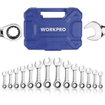 Ratchet Wrench Set 14 Piece 72 Teeth Sae Metric 18MM Combo Workpro 8-3. Fixed Price $89.99.