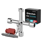 Duratech 4 Way Sillcock Key With Bit, Multi-functional Water 1-PACK, Silver. Fixed Price $13.35.