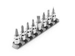 Tekton 3/8 Inch Drive Phillips/slotted Bit Socket Set With Rail, 8-PIECE (#1-.... Fixed Price $53.96.
