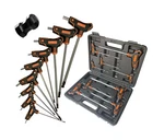 Nordwolf 9-PIECE T-handle Sae Allen Wrench Set, S2 Steel Long Arm B... Fast Ship. Fixed Price $61.53.
