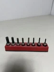 Snap On Fa- 3/8" Pc Sae Standard Hex Bit Socket Driver Set. Fixed Price $90.00.