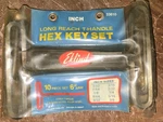 Elkind 33610 Long Reach Handle Hex Key Set Complete. Fixed Price $15.60.