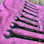 ,8 Pc Wisdom Metric, Chrome, Combination Wrench Set Lot Clean! Free Shipping. Fixed Price $44.00.