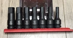 Gearwrench 7PC 1/2"DR Sae Impact Hex Bit Socket Set W/ Rail, 3/8 To 3/4" #84941. Fixed Price $83.69.