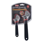New King 2PC 6" & 8" Adjustable Wrench Shifting Spanner, Steel W/ Cushion Handle. Fixed Price $16.95.