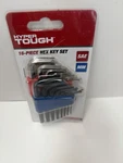 Hyper Tough 16-PIECE Hex Key Set Sae & Metric Short Arm Alloy Steel TW40044Z. Fixed Price $8.96.