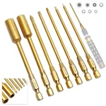 Crazyhobby Titanium Rc Hex Bits Set 1.5/2.0/2.5/3.0MM Allen One Size, Gold. Fixed Price $40.52.