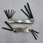 Folding Hex Key Wrench Sets- Eklind 20911 & Sears 9-46281- Sizes 9/64"- 1/4". Fixed Price $14.99.