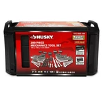 Husky 280 Piece Mechanics Tool Set W/ Hard Case Sae Metric Socket Wrench Ratchet. Fixed Price $127.84.