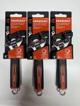Crescent 6 In. Pack Of 3 New Wide Jaw Adjustable Wrench With Cushion Grip. Fixed Price $37.95.