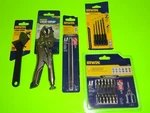 5PK IRWIN=7" Lock Pliers +hex Shank Bit+ #2 Phillips Impact Drill Power Bits Set. Fixed Price $47.95.