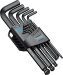 9 Pcs Wrench Hex 1.5 To 10 Mm Metric Flat And Ball End Black L-key Wit. Fixed Price $15.28.