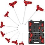 Tommars 9PC Handle Allen Wrench Set, Sae Key Ball Hex, Red. Fixed Price $33.82.