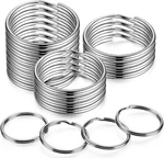 Yhyz 1.5 Key Rings Bulk (30PCS, Round), 38MM (1 1/2 Inch) Sliver Metal Spil. Fixed Price $9.98.