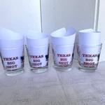 Vintage Key West Black Angus Restaurants Texas Big Shot-set Of 4 Sour Glasses!. Fixed Price $17.99.