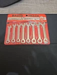 Vintage Radio Shack 8 Piece Combination Standard Wrench Set Pouch Bicycle. Fixed Price $14.24.
