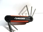 Husky 9-PIECE Folding Hex Key Set HFHKS9PC-06. Fixed Price $10.00.