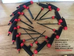 New Craftsman T-through Handle Hex Key Allen Sae / Metric Choice Of Size Or Set. Fixed Price $6.25.